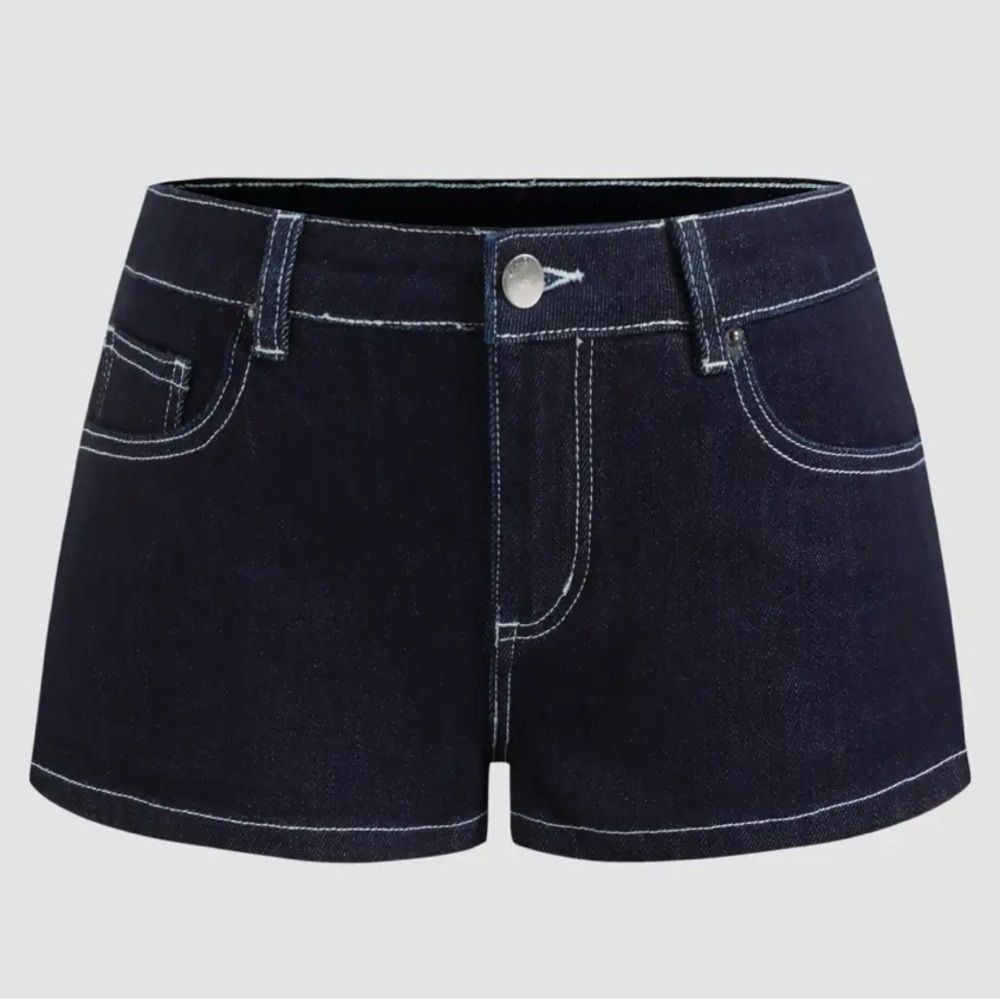 CIDER | Women's Dark Blue Denim Shorts
